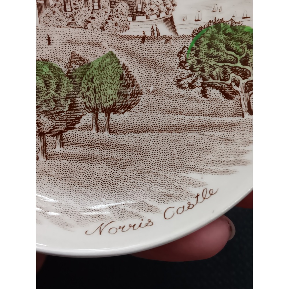 Johnson Brothers Norris Castle Decorative Trinket Dish England Brown White - Picture 4 of 8